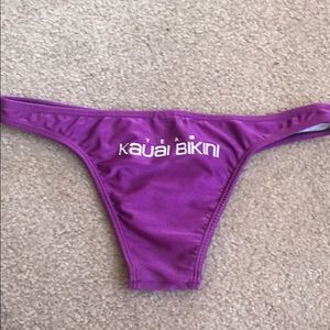 shimmery purple kauai bikini bottoms